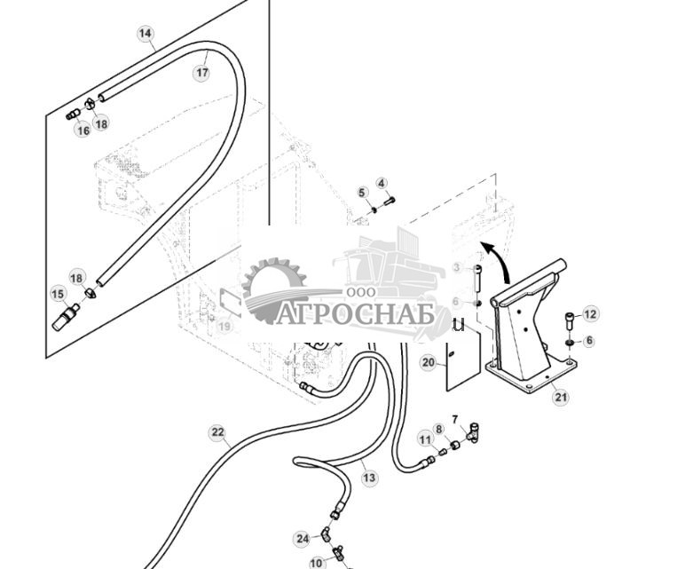Hoses, Stump Treatment, Single Tank, R and L Cabin - ST851151 190.jpg